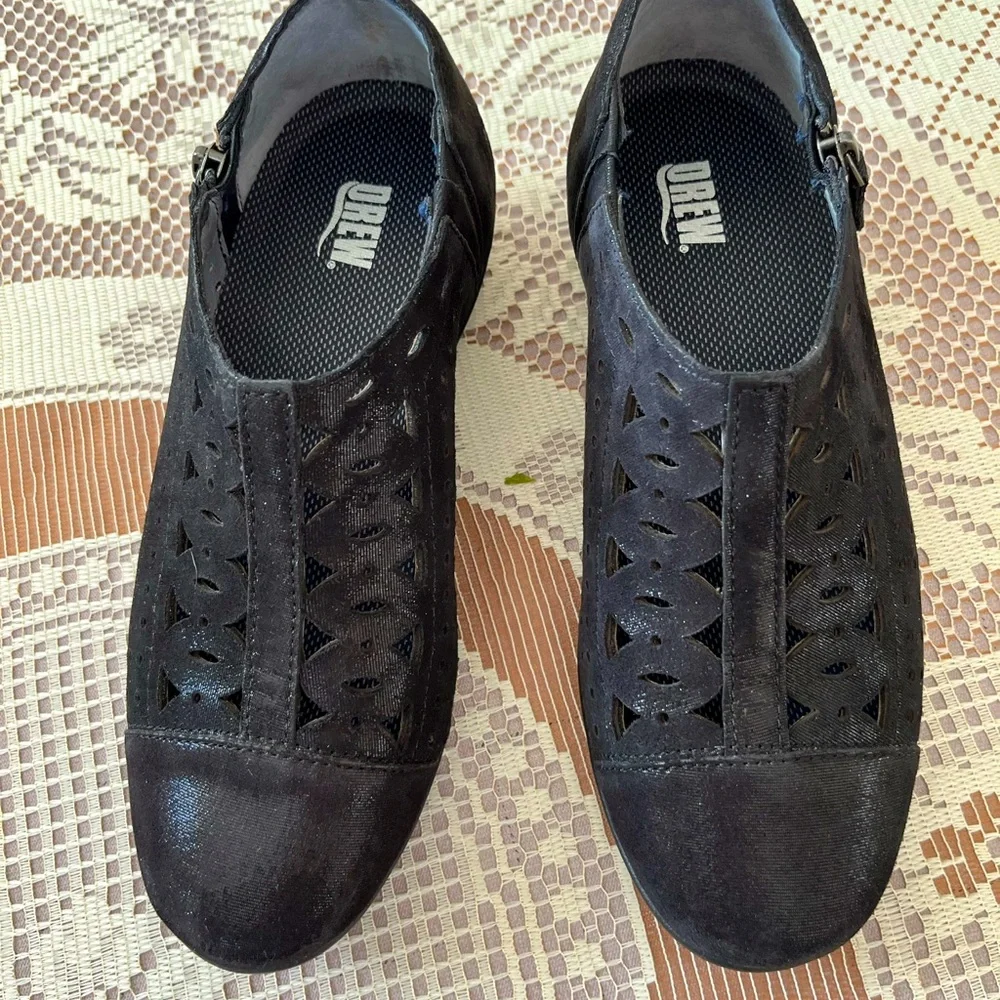 Drew-Metro women’s black leather shoes - Picture 1 of 6